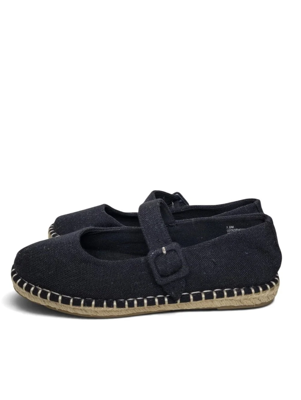 Haute Hippie Cecily Espadrille Mary Jane 7.5 Black NEW